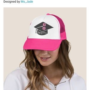 🛎 Girly Custom Made Graduation Trucker Hat